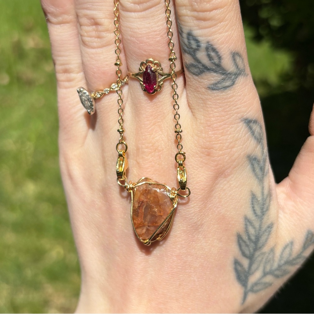 Sunstone Interchangeable Necklace - image 1